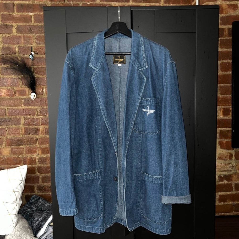 Trussardi Blue Denim Jacket